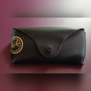 Ray-Ban Black Pebbled Sunglasses Case